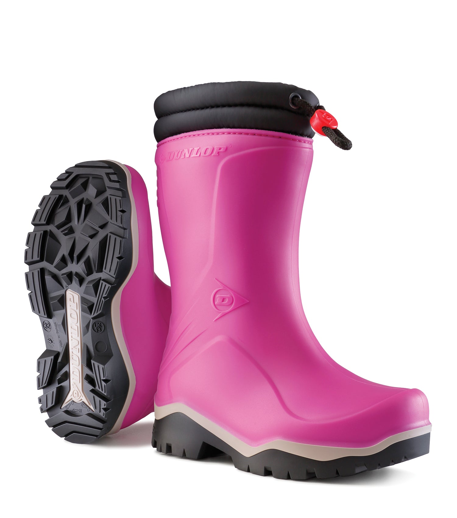 Kids Blizzard, Pink Ultralight insulated rain boot for kids