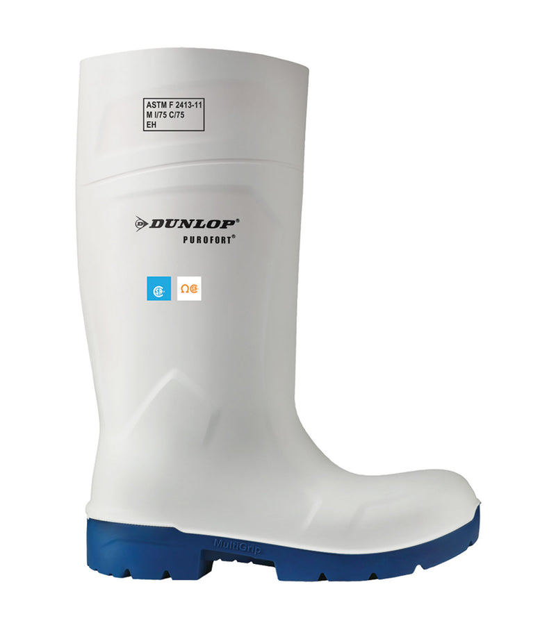 Purofort FoodPro Safety, Blanc | Bottes agroalimentaire en PU