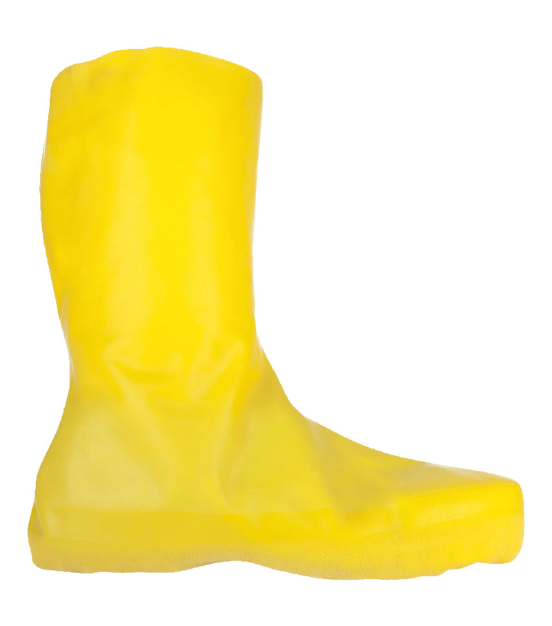 12 Latex Chemical Boot Cover Yellow Waterproof Work Boot Cover