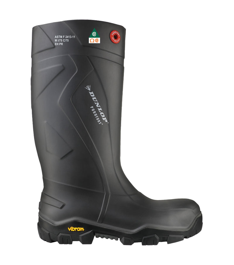 Purofort+ Expander Full Safety, Charcoal | Waterproof PU Work Boots.