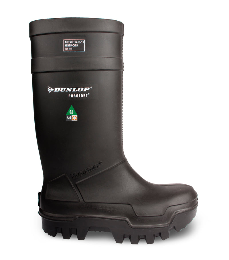 Purofort Thermo+ Full Safety, Black | 15'' Insulated PU Work Boots