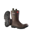 Purofort RigPro Full Safety, Brown | 11'' PU Work Boots
