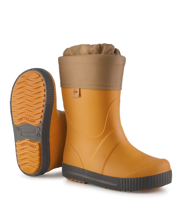 Puddle Jumper Fur Lined, Black | Insulated Rain Boots for Kids