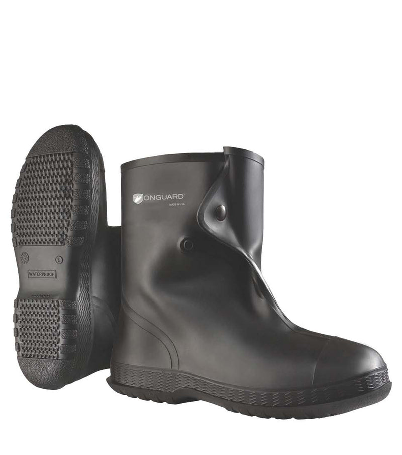 10'' Overshoes, Black | PVC Overshoes | Flexible & Lightweight.