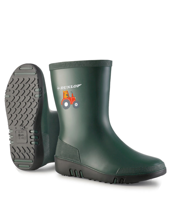 Dunlop Mini, Green | PVC rain boots for kids