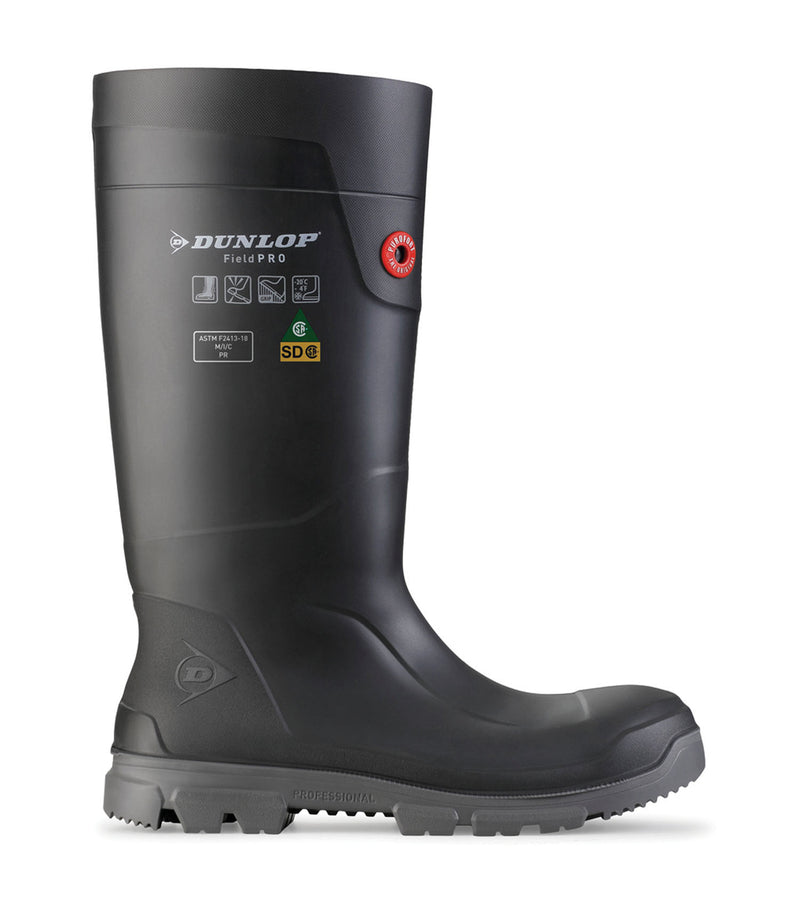 Purofort FieldPRO/TerraPro Full Safety, Charcoal | 15'' PU Work Boots