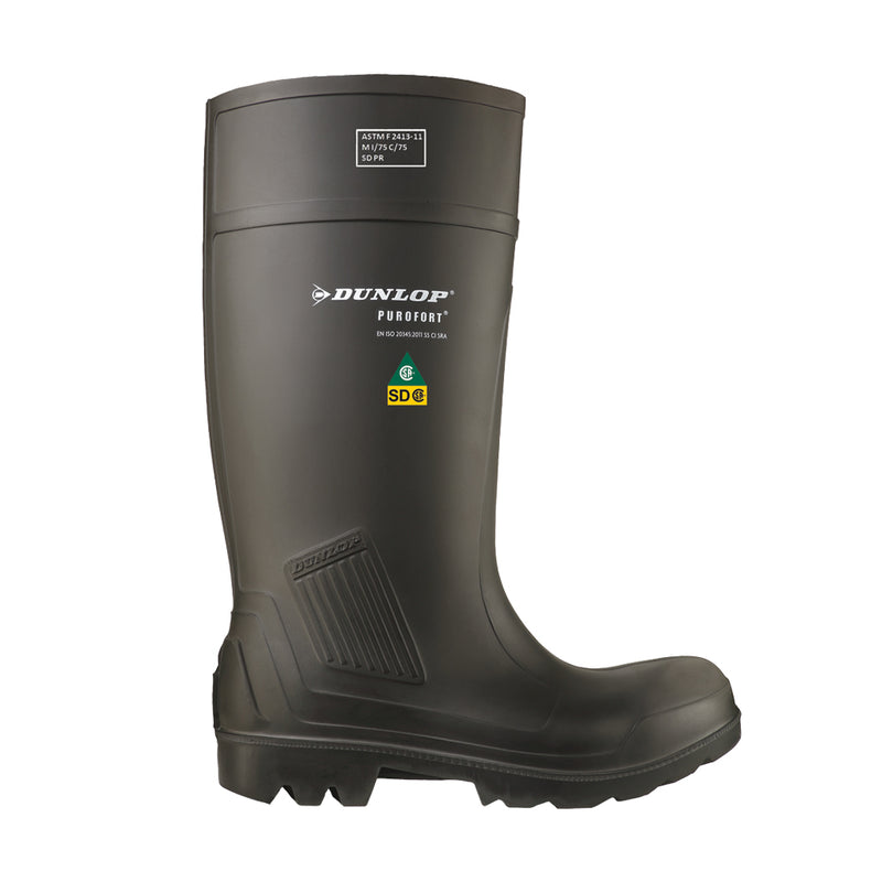 Purofort Professional Full Safety, Charcoal | PU Waterproof Work Boots