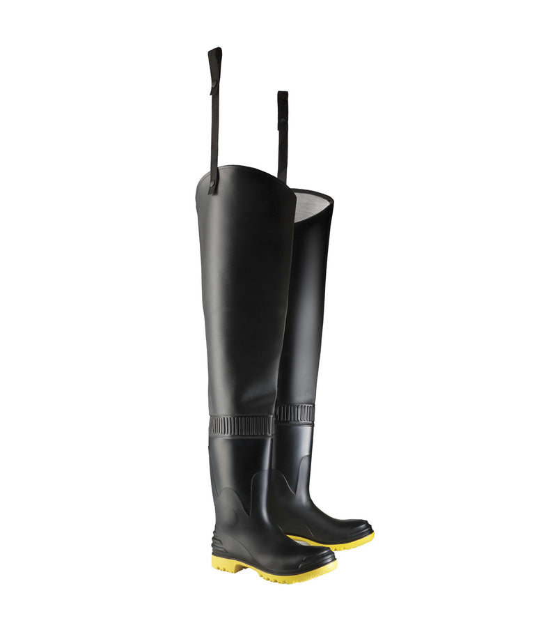 Thigh Wader Steel Toe & Midsole, Black | 29’’ Waders Work Boots