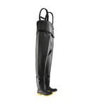 Chest Wader Steel Toe & Midsole, Black | 54" Waders Work Boots