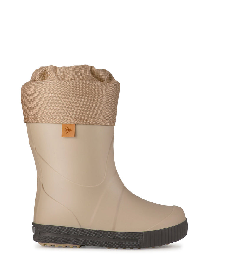 Puddle Jumper Fur Lined, Crème | Bottes de pluie isolées pour enfants