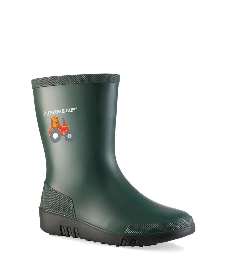 Dunlop Mini, Green | PVC rain boots for kids