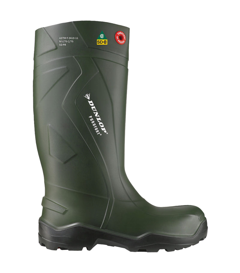 Purofort+ Full Safety, Vert| Bottes de travail 15'' SD isolées en PU