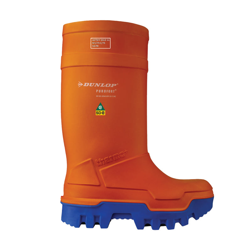 Purofort Thermo+ Full Safety, Orange | Bottes de travail en PU isolées